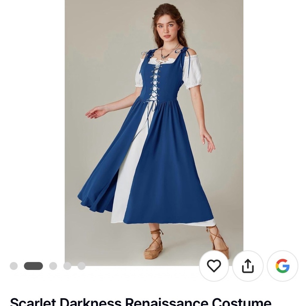 Scarlet Darkness Renaissance dress
